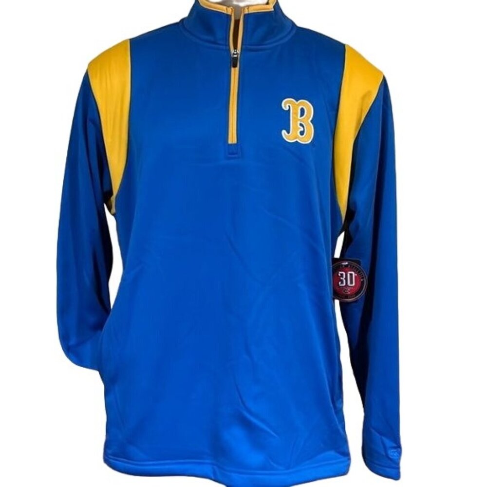 UCLA Performance Bruins jacket, Quarter Blue Yellow Mens Large New
